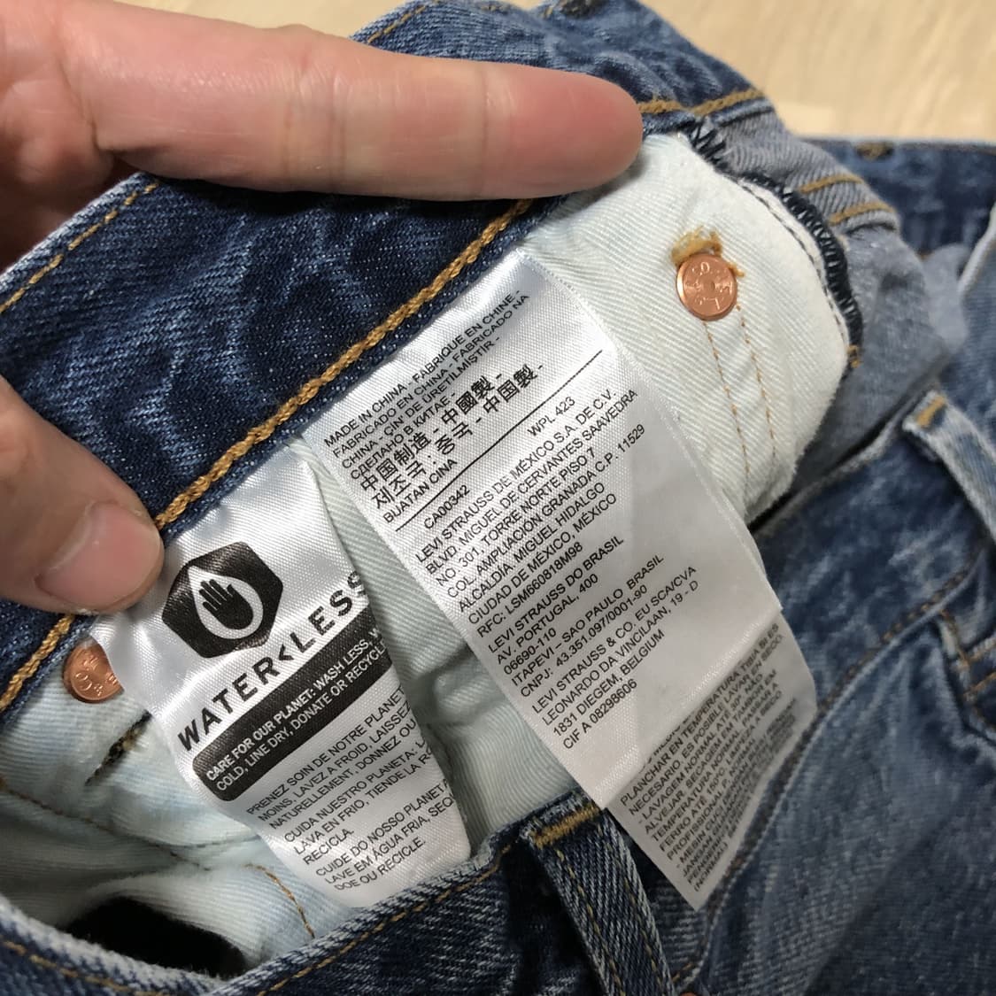 (30) 리바이스 Levi's 501' 93 스트레이트핏 연청 데님 상품이미지6