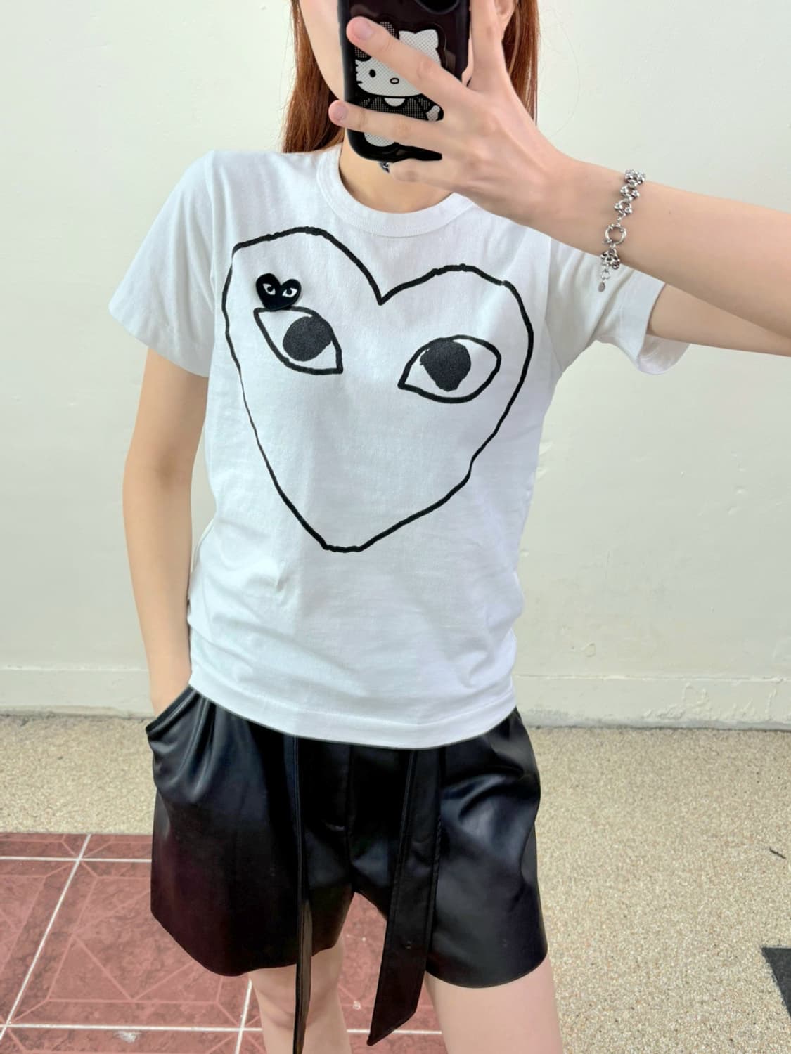 정품 꼼데가르송 반팔 상품이미지3