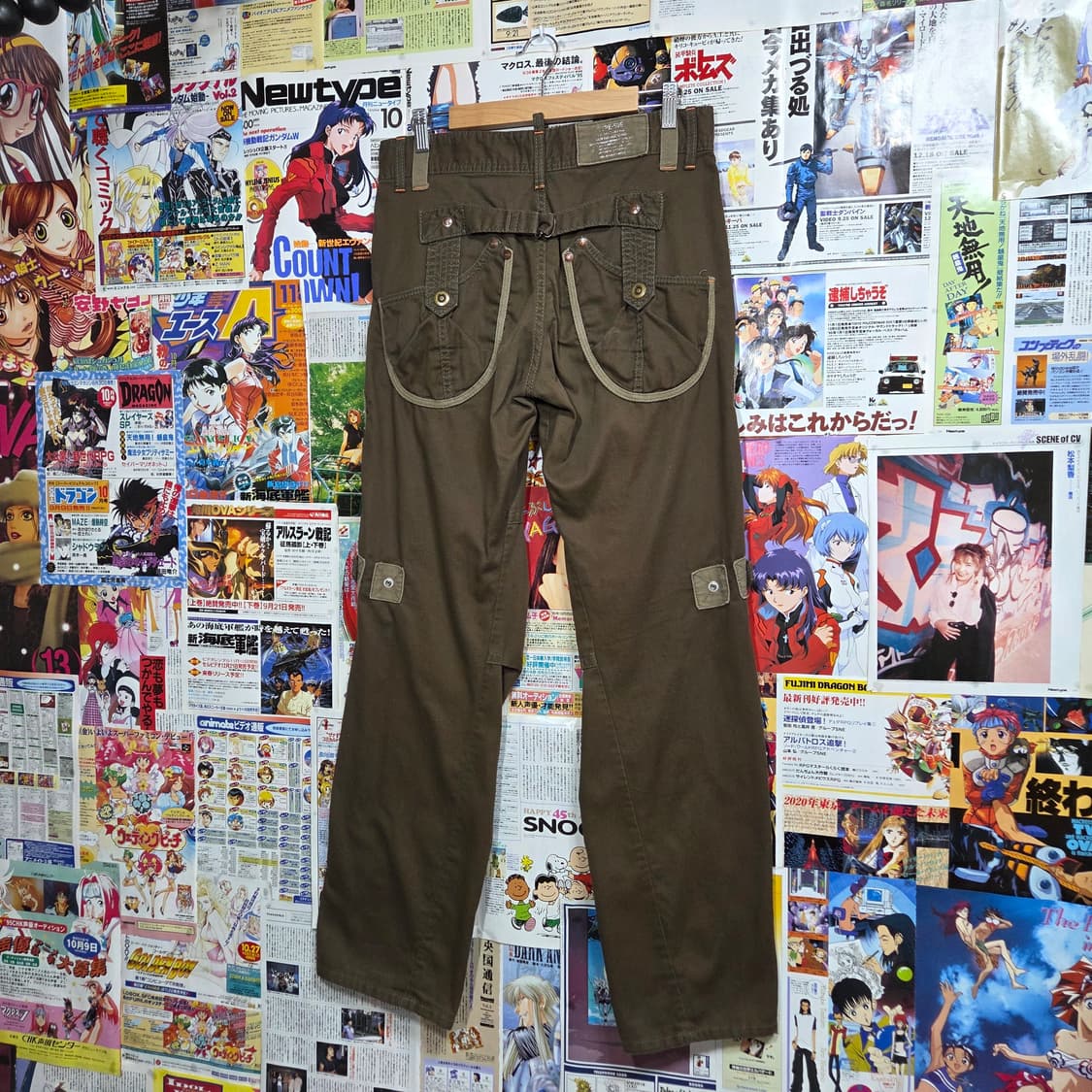 JPN 에드윈 카키 밀리터리 카고 팬츠 상품이미지2