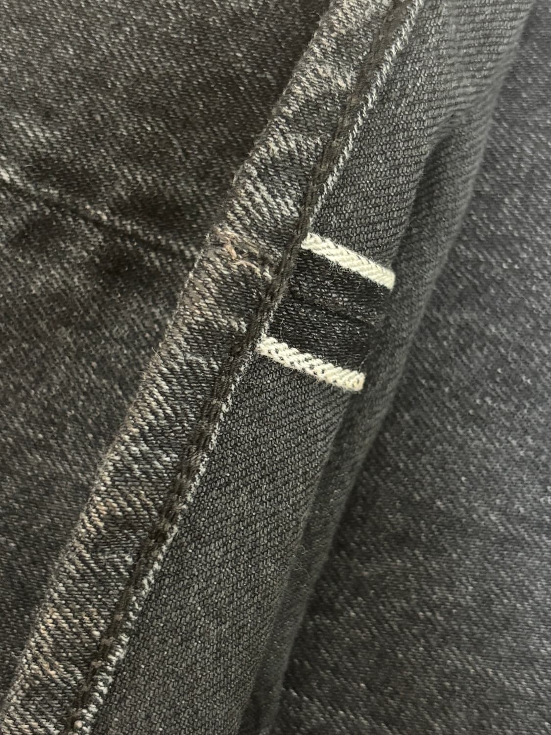 시오타 스트레이트 5p 데님 블랙 상품이미지5