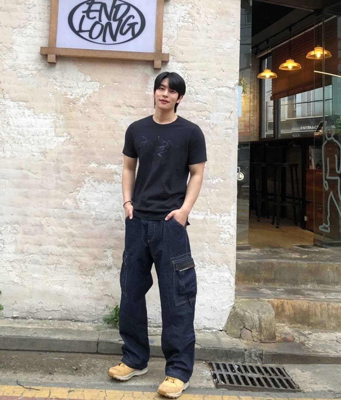 아크테릭스 정품 빅로고 시조새 반팔 블랙 상품이미지1