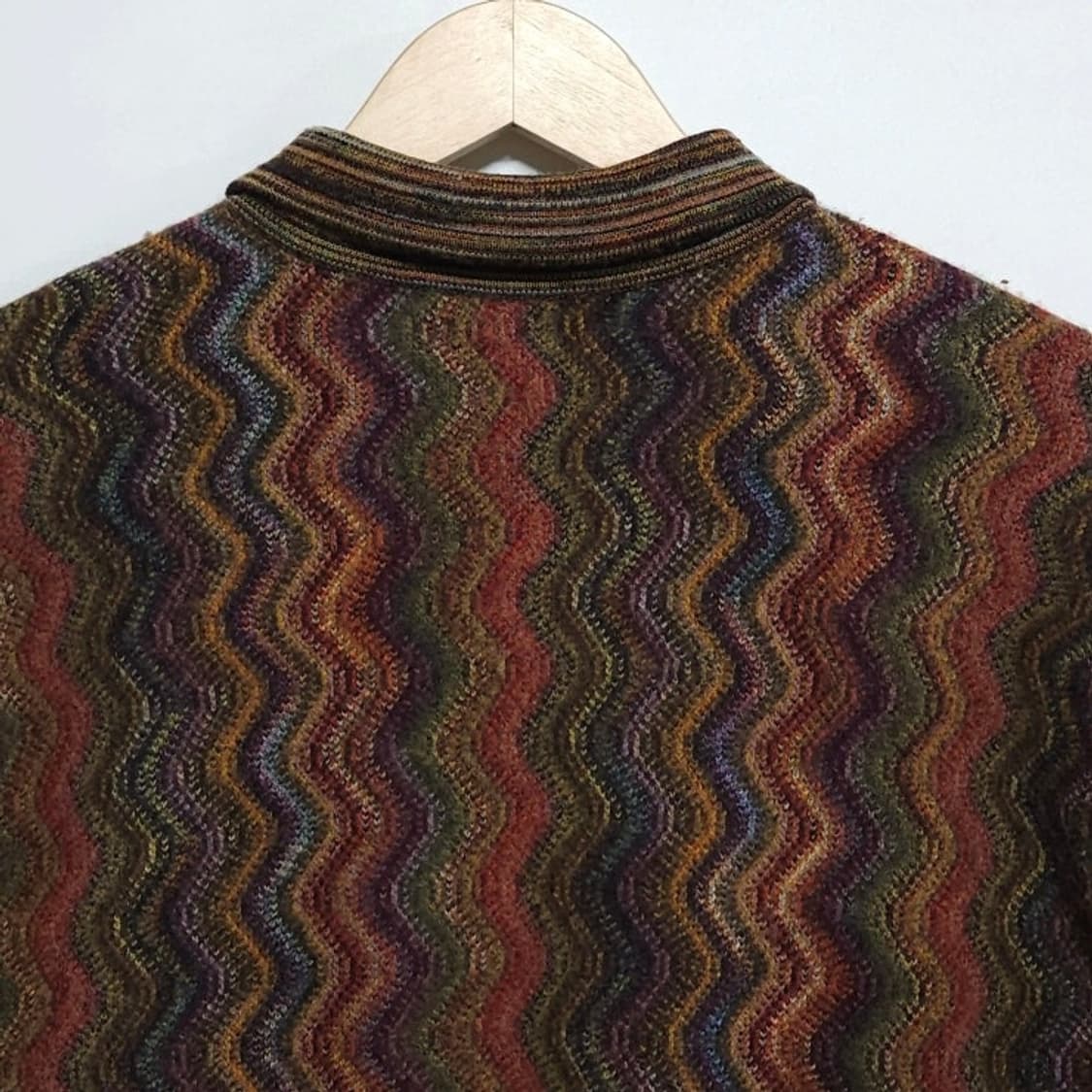 100 MASSIMO 마시모 지그재그 울 니트 카라니트 멀 상품이미지5