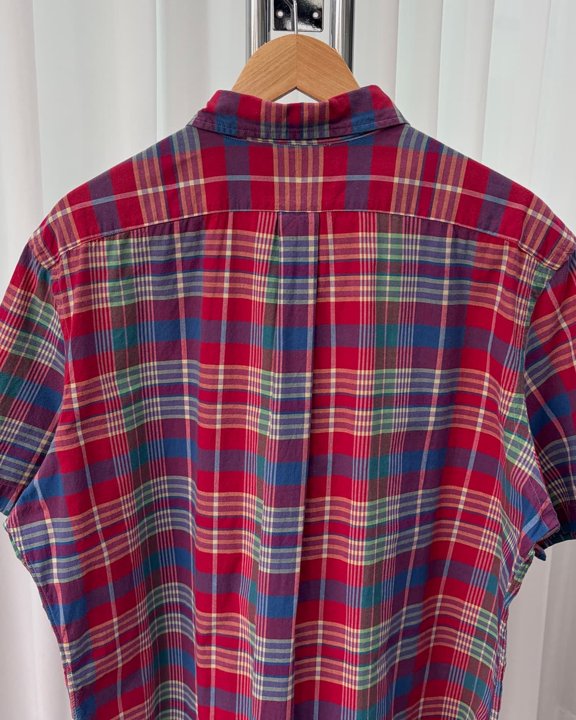 [XL]폴로 랄프로렌 클래식핏 마드라스 반팔 셔츠 상품이미지6