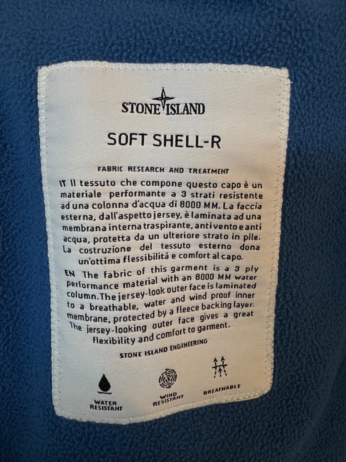 [M]스톤아일랜드 소프트쉘 후드집업 자켓 상품이미지4