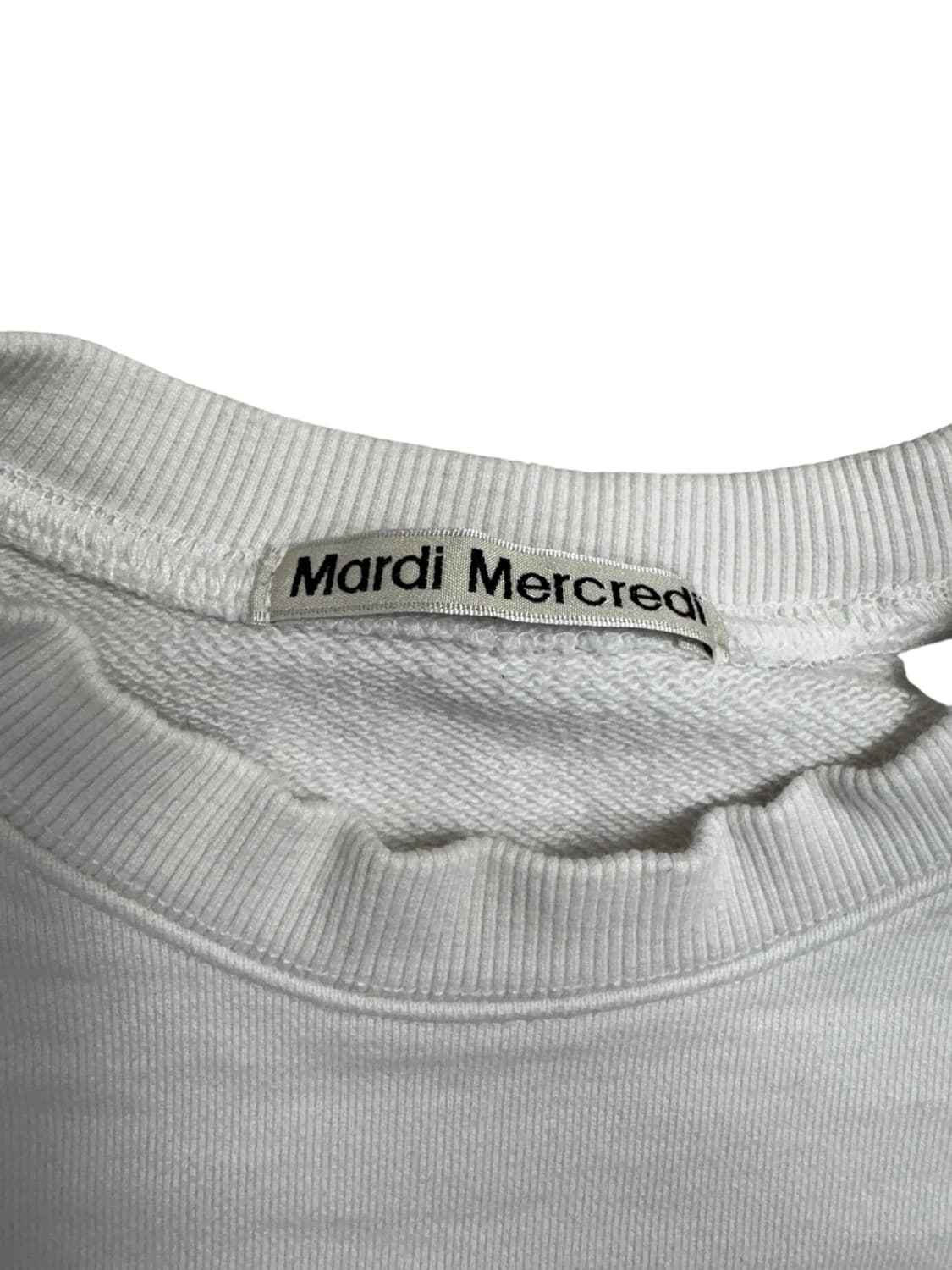 마르디 메크르디 플라워 맨투맨 화이트 상품이미지6