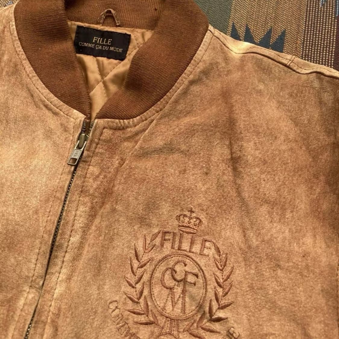 빈티지 스웨이드 바시티 자켓 상품이미지2