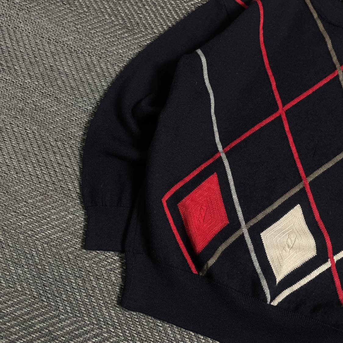 Paolo Gucci 아카이브 아가일 패턴 니트o 4934 상품이미지3