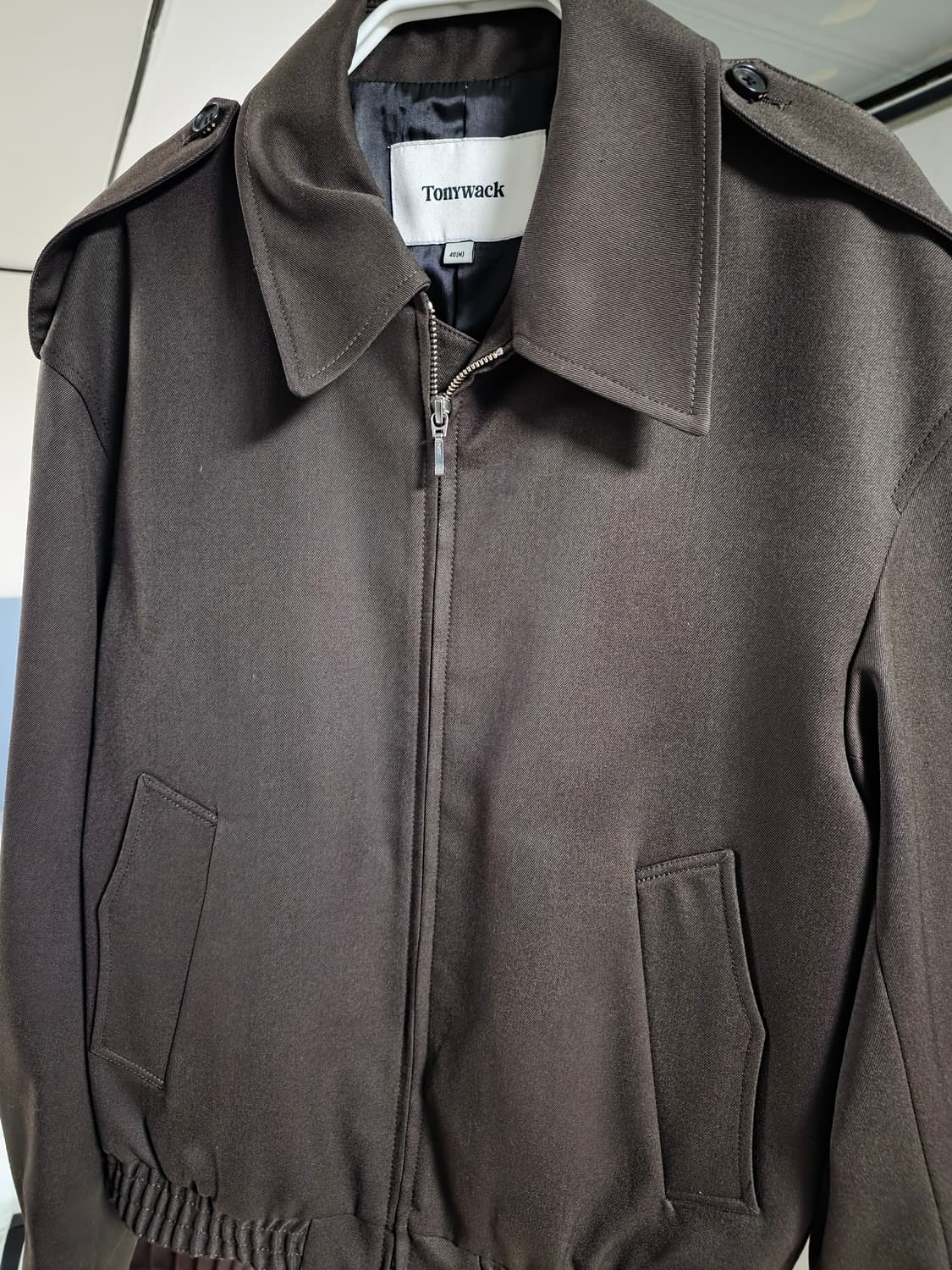 토니웩 울 트윌 에폴렛 견장 자켓 브라운 상품이미지3