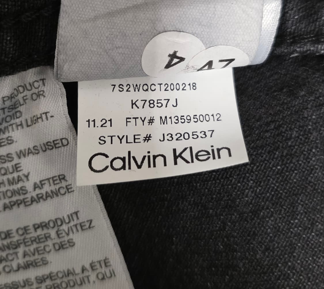 캘빈클라인진 흑청 데님 셔츠 XL 상품이미지5