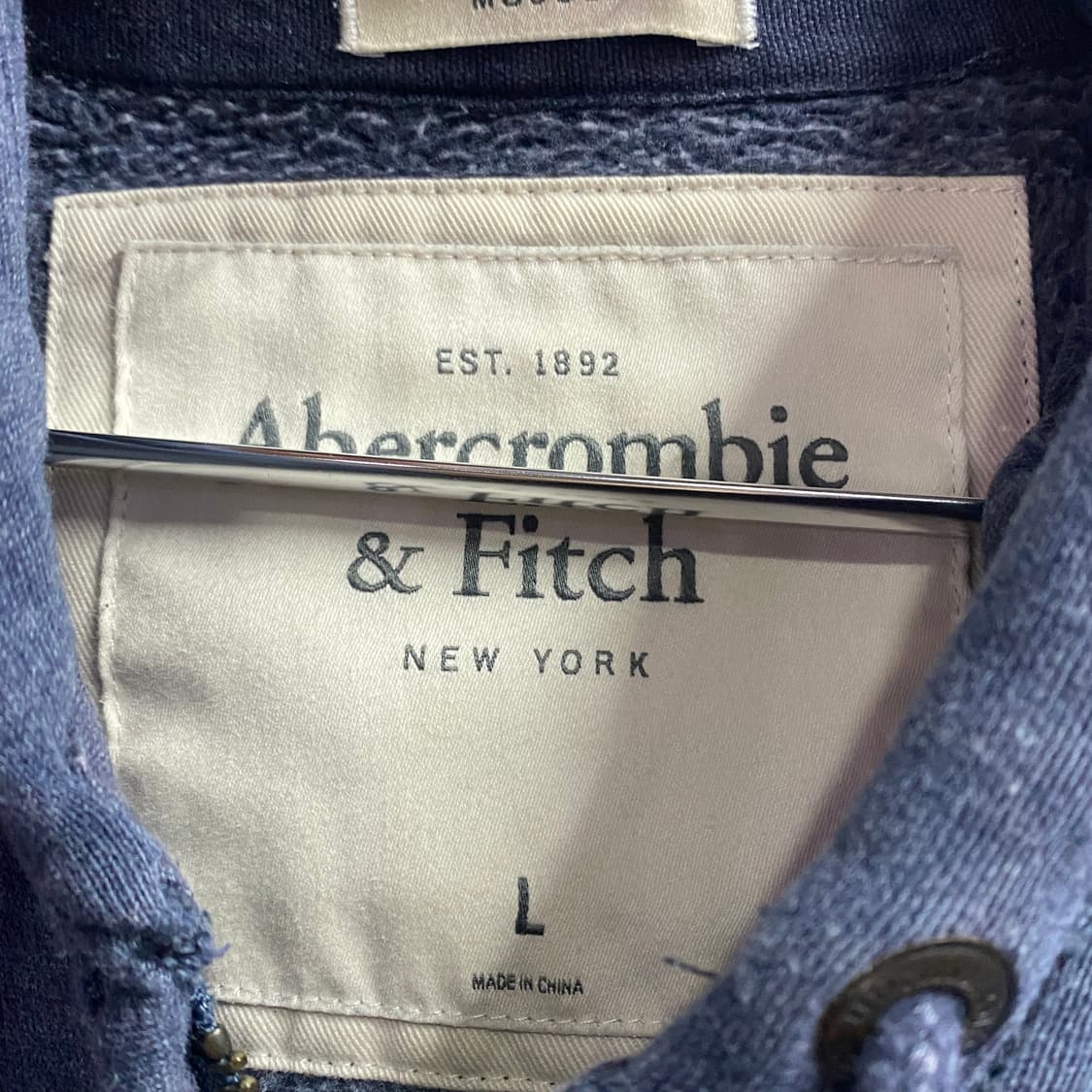 아베크롬비 아치로고 네이비 후드집업 B3341 상품이미지3