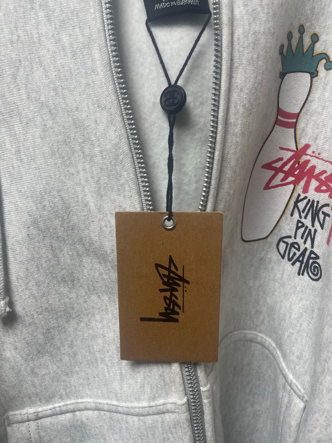 스투시 후드집업 킹핀 애쉬그레이 L 팝니다 상품이미지4