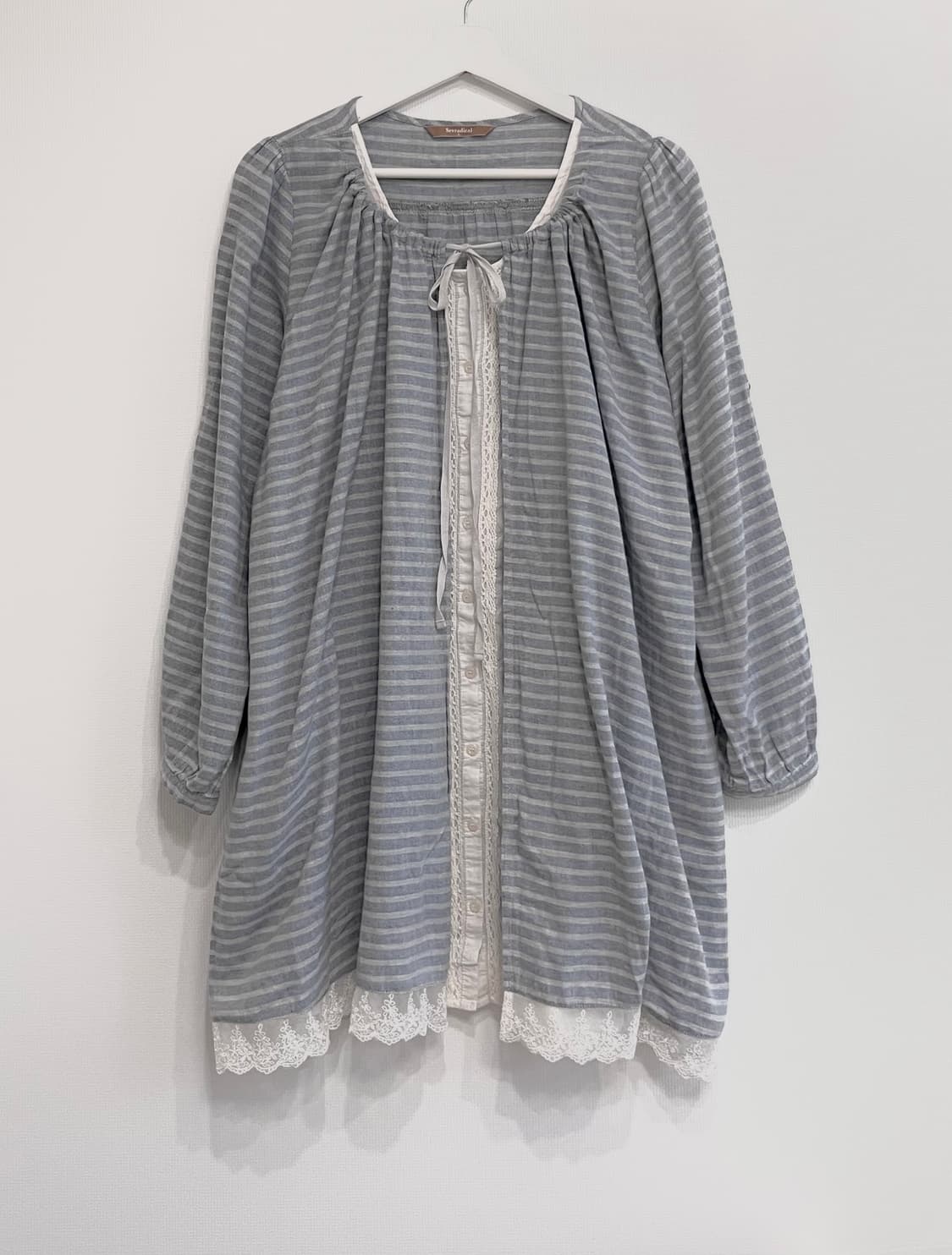 스트라이프 레이스 바선생 상품이미지1