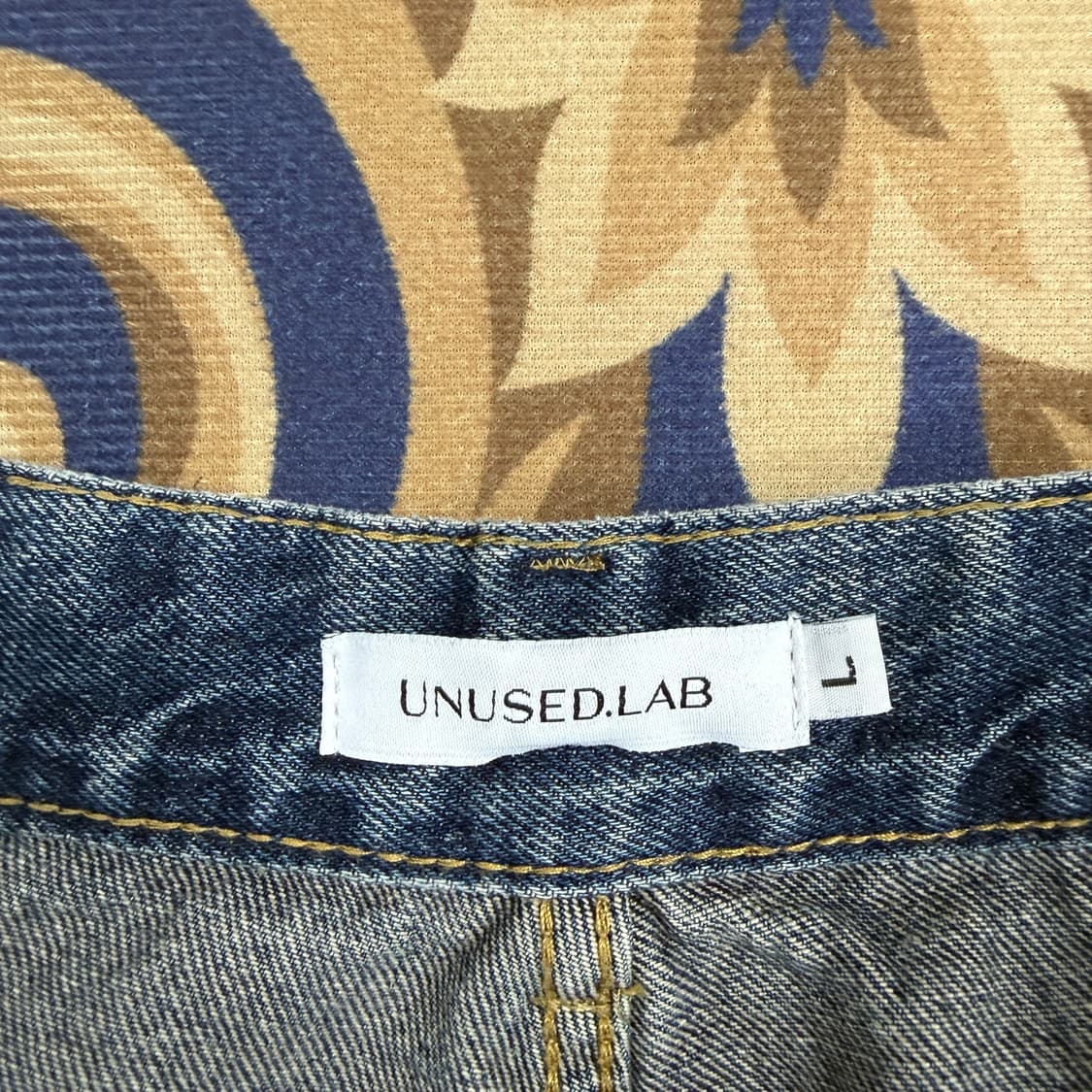 (L)언 유즈드랩 UNUSED.LAB 멀티카고 데님팬츠 상품이미지2