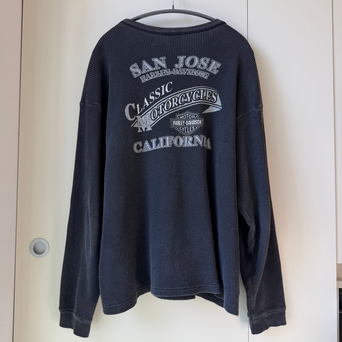 90s 빈티지 할리데이비슨 와플 롱슬리브 써멀 상품이미지8