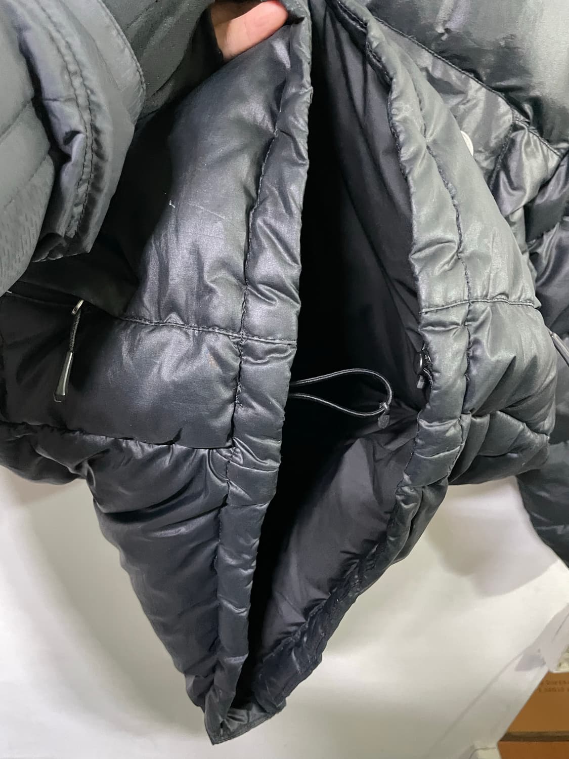 노스페이스 구스다운 퍼텍스 패딩 올블랙 700 XL 105사이즈 상품이미지8