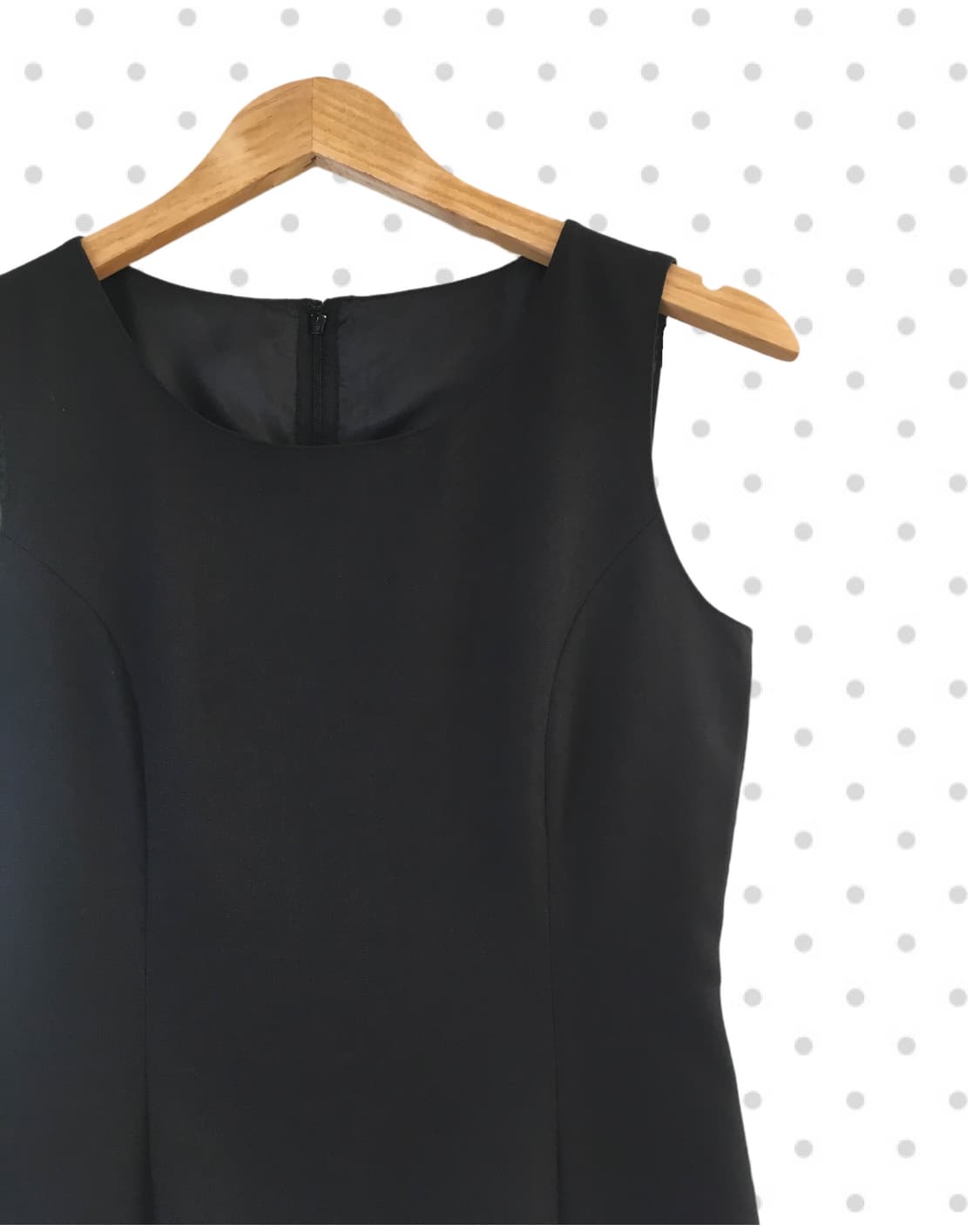 vintage minimal sleeveless dress black 상품이미지6