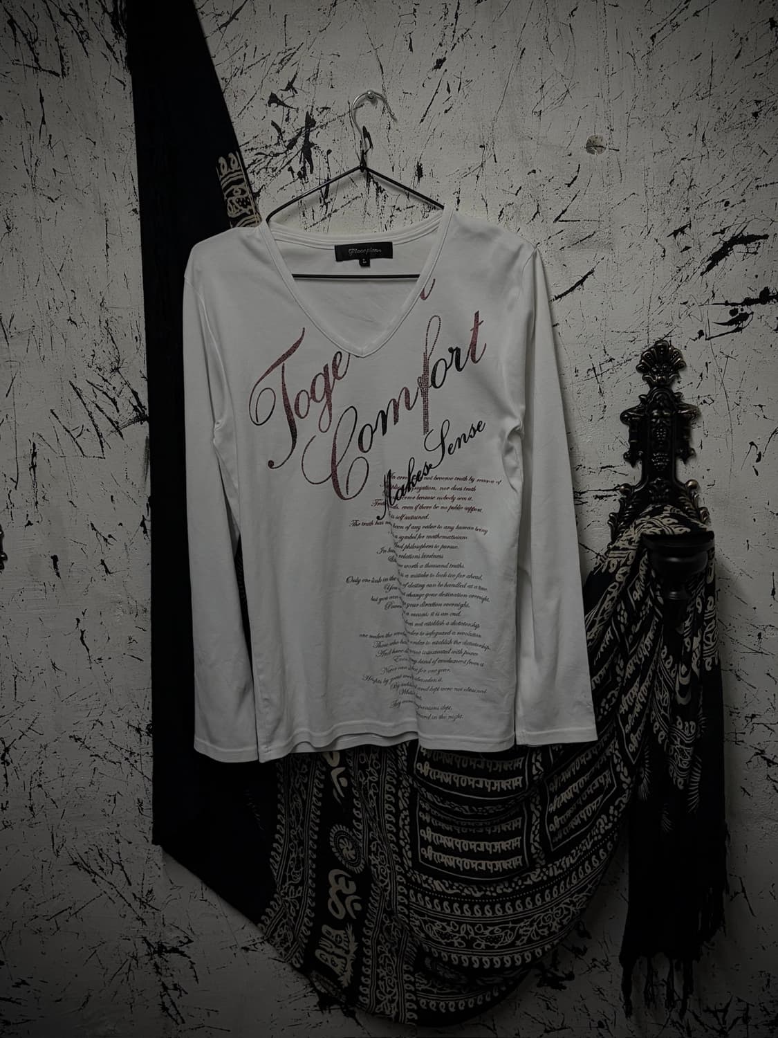 Vintage lettering long-sleeved 상품이미지1