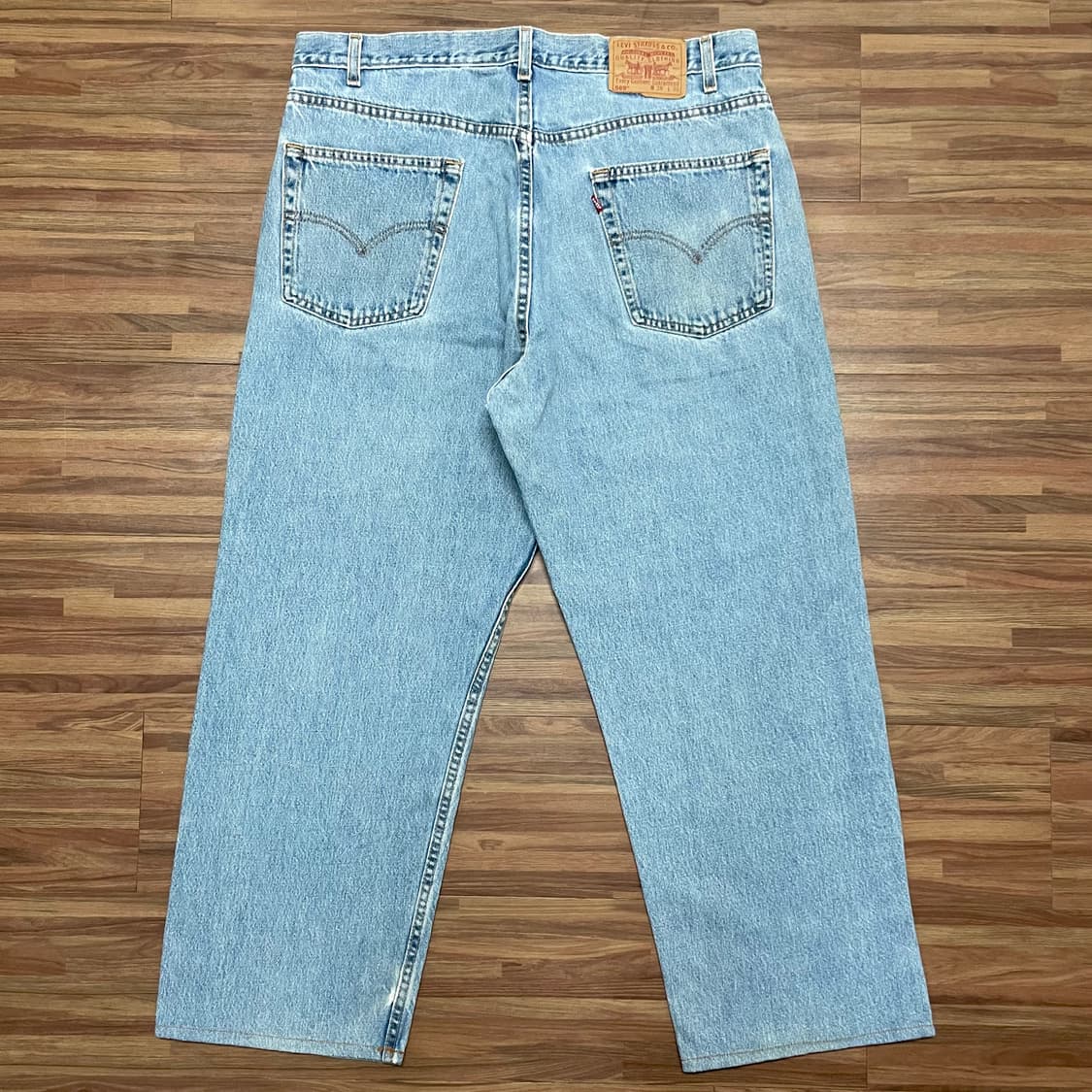 미제 00s 리바이스 569 빈티지 루즈 스트레이트 핏 연청 청바지 상품이미지2