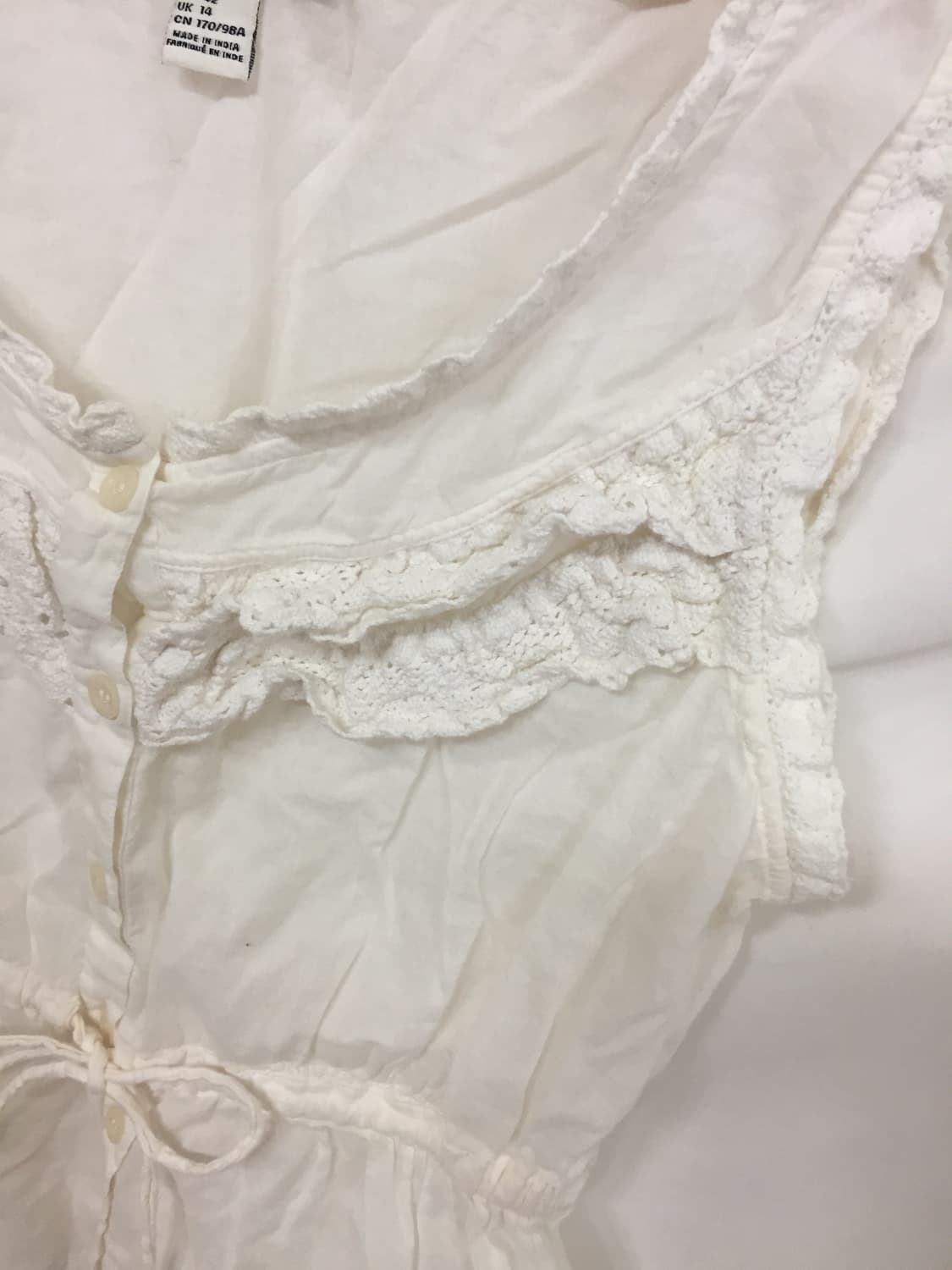 Forever 레이스 리본 나시 상품이미지7