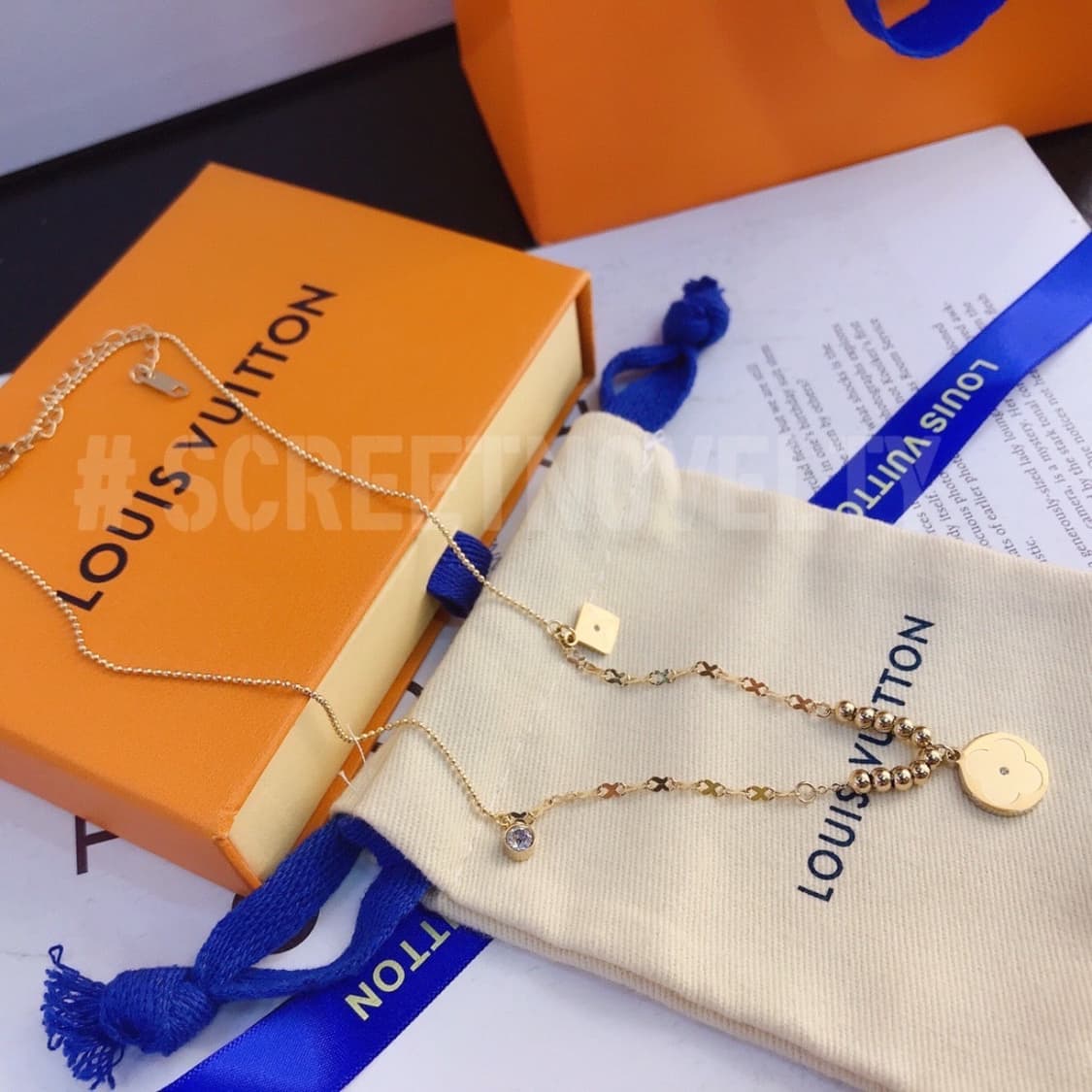 LV flower cham 목걸이 풀박스 상품이미지2