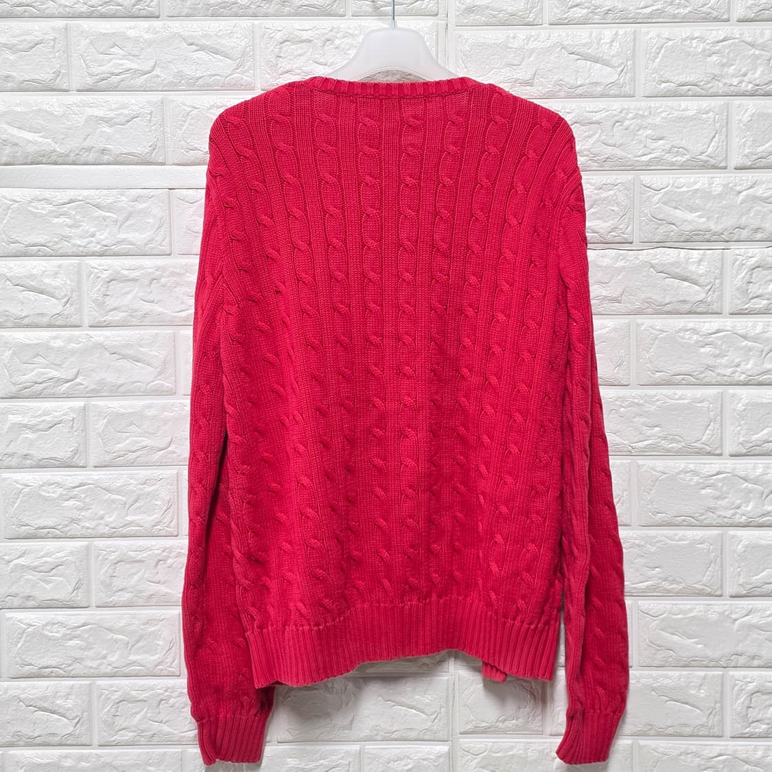 택포_ 폴로랄프로렌 빨간색 가디건M 상품이미지4