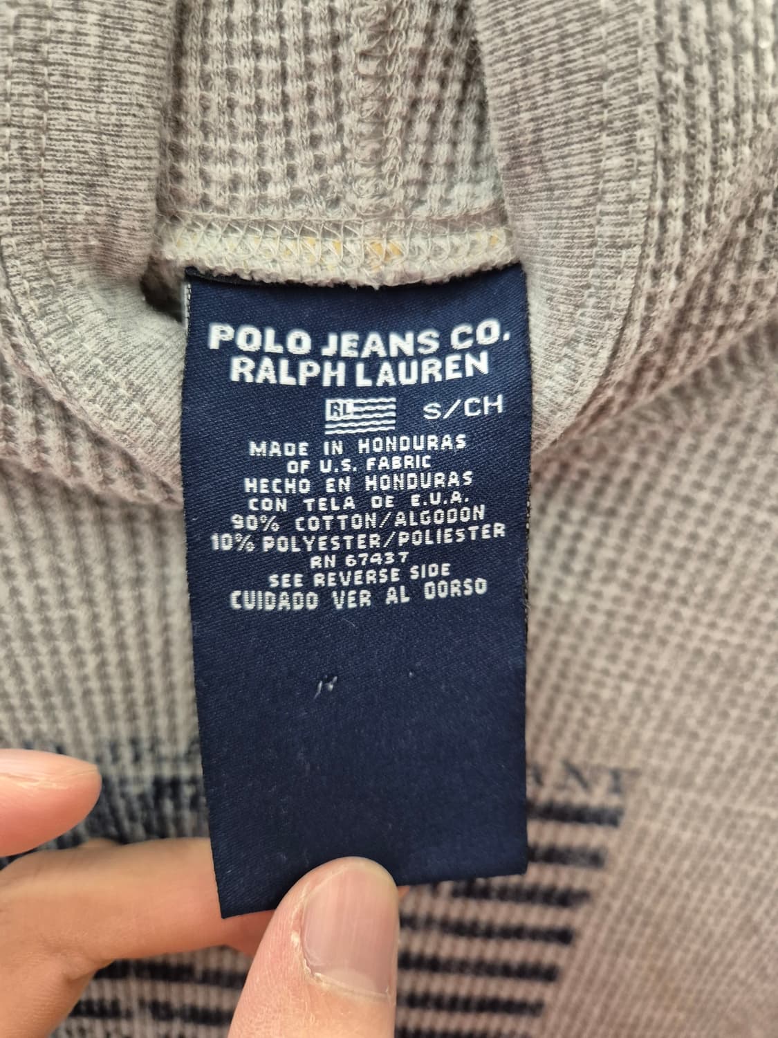 폴로진스 그레이 후드티S 상품이미지5