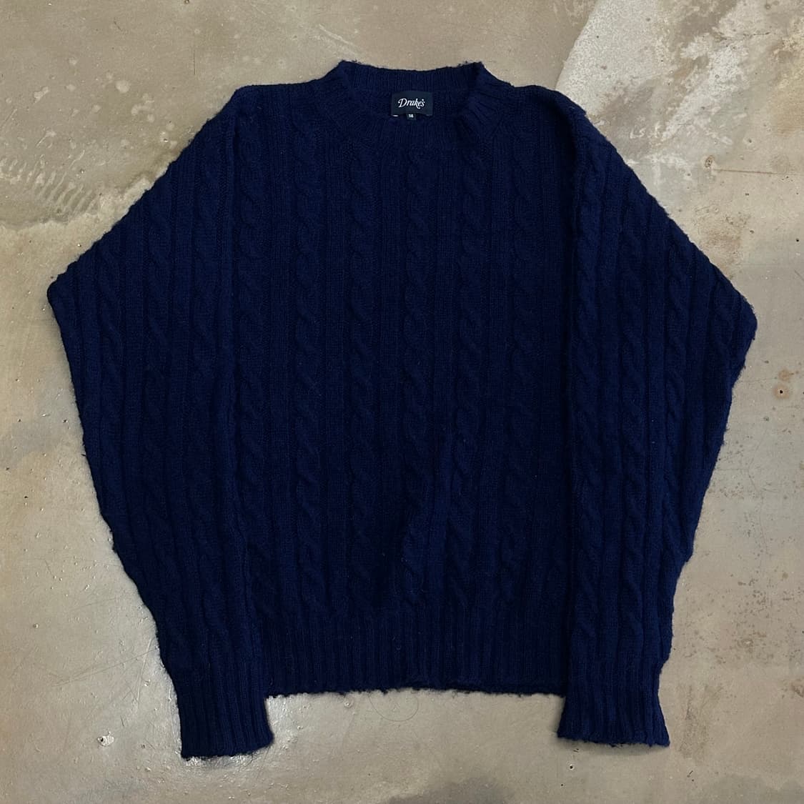 38 드레익스 여성용 퓨어울 네이비 니트 상품이미지2