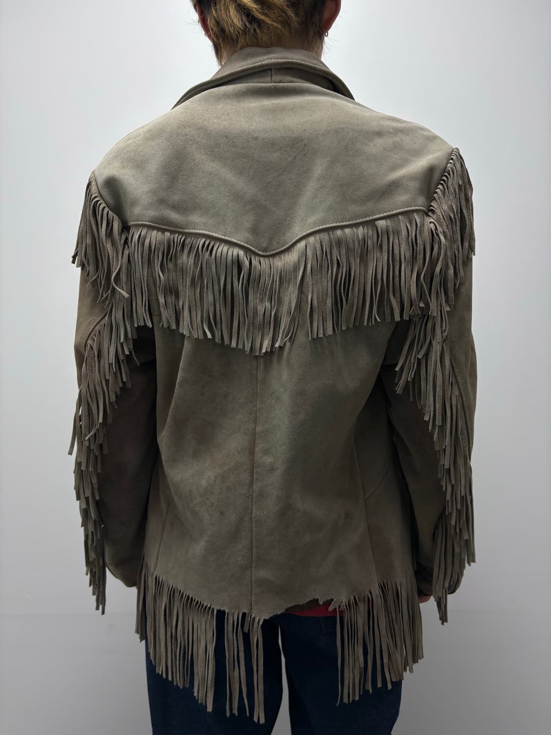 VTG 90s FRINGE WESTERN LEATHER JACKET 상품이미지10