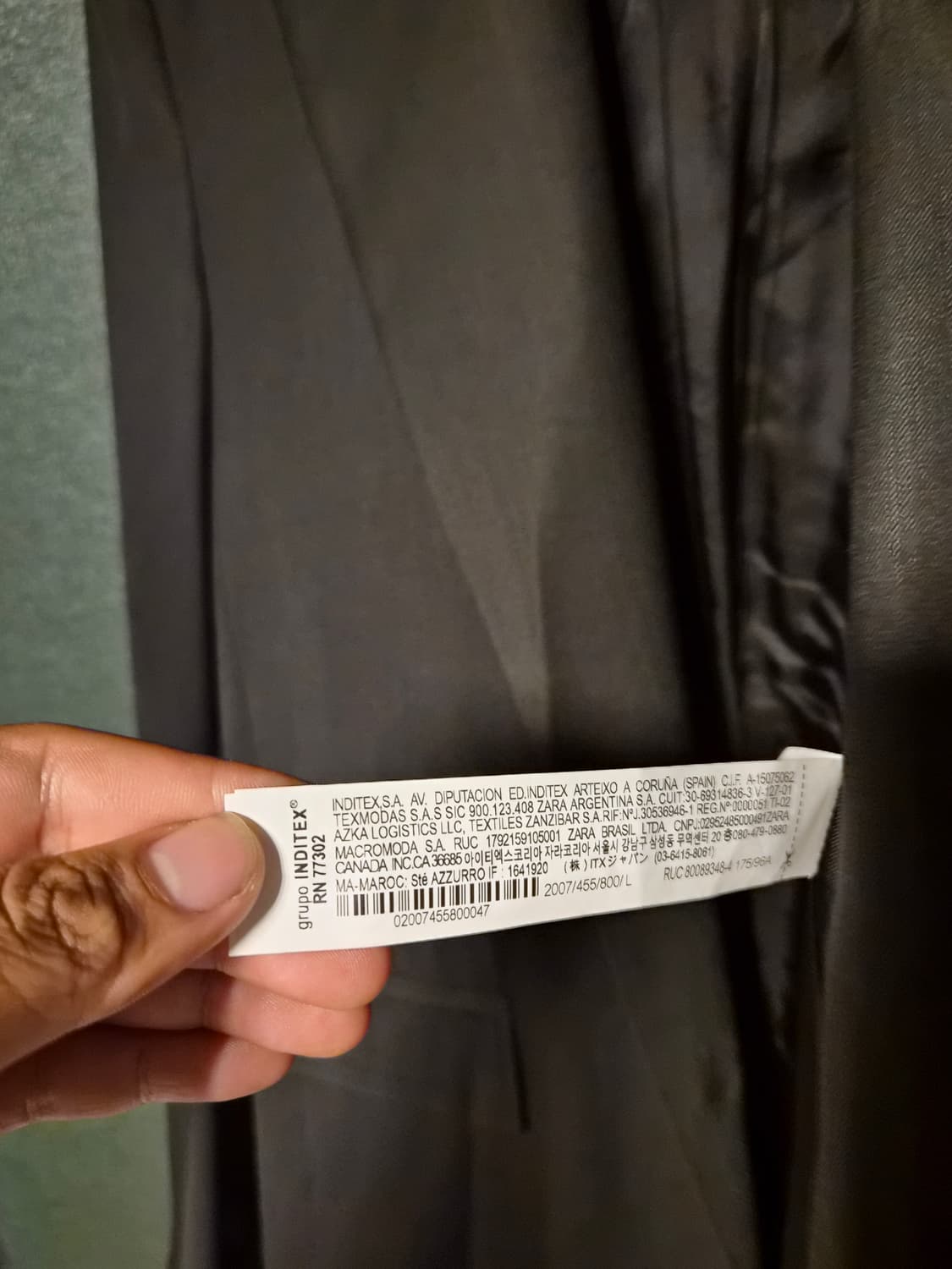 (L size)자라 x 아더에러 오버사이즈 블레이저 블랙 셋업  상품이미지3