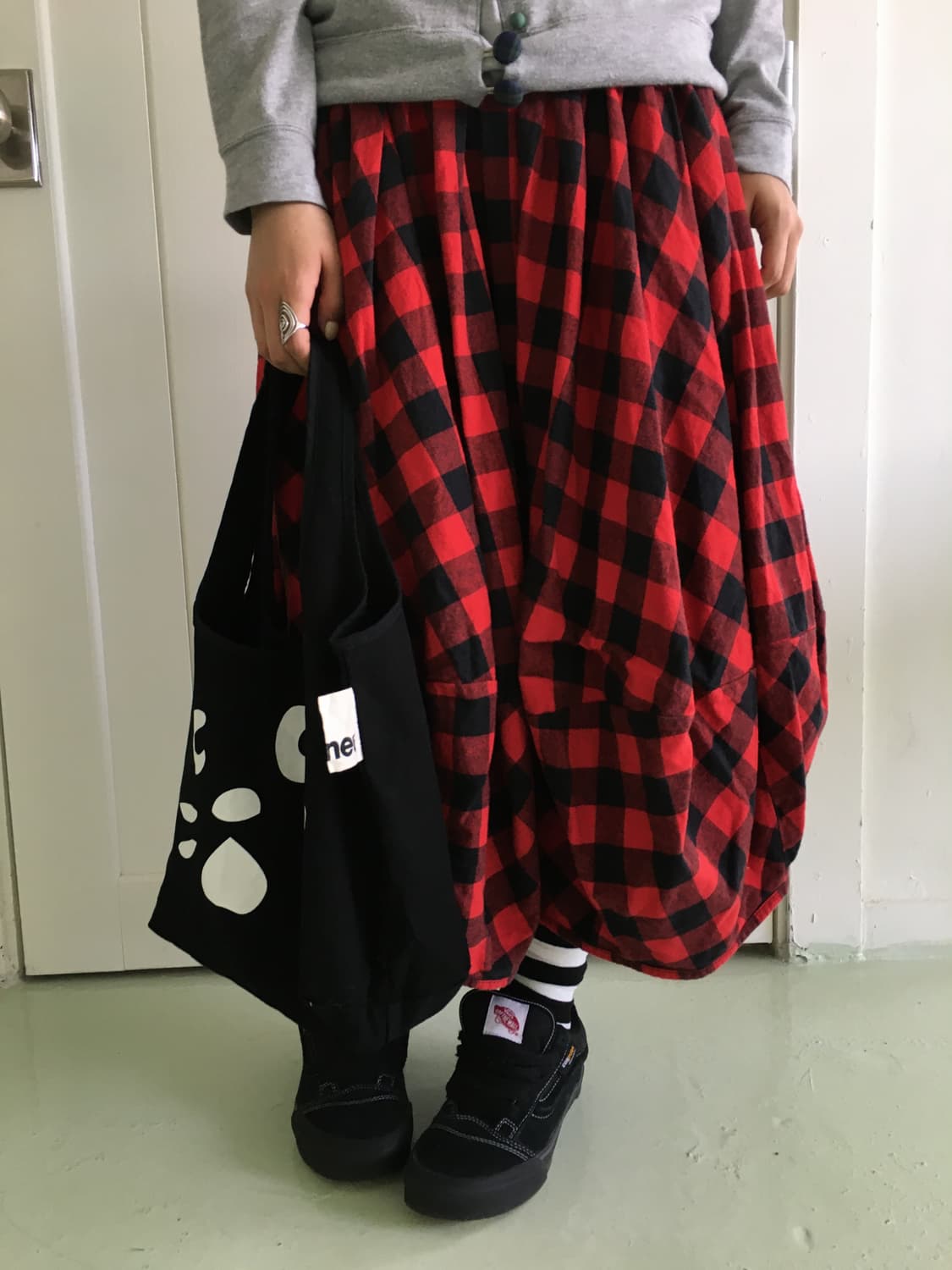 JPN ReD CheCk skirT 상품이미지1