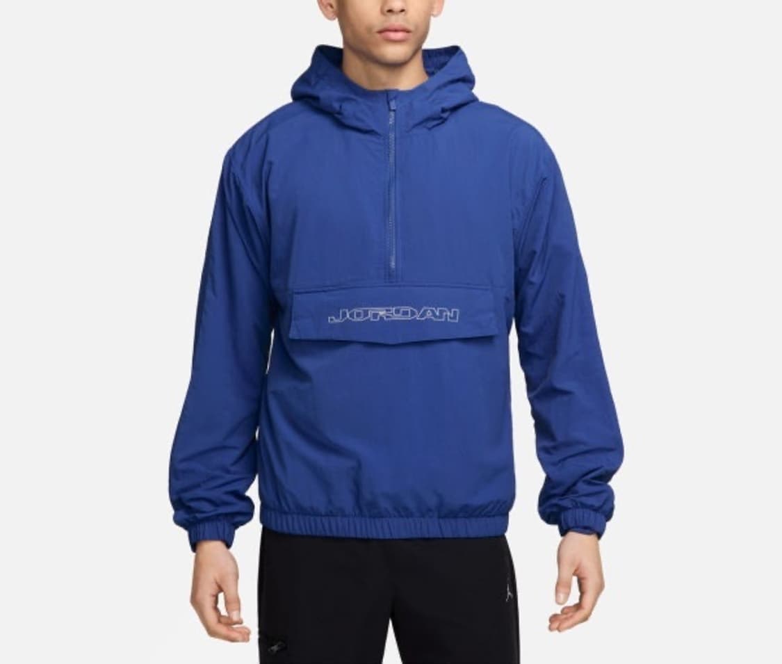 나이키 조던 MVP 아노락 반집업 바람막이 후드 자켓 블루 M 상품이미지3