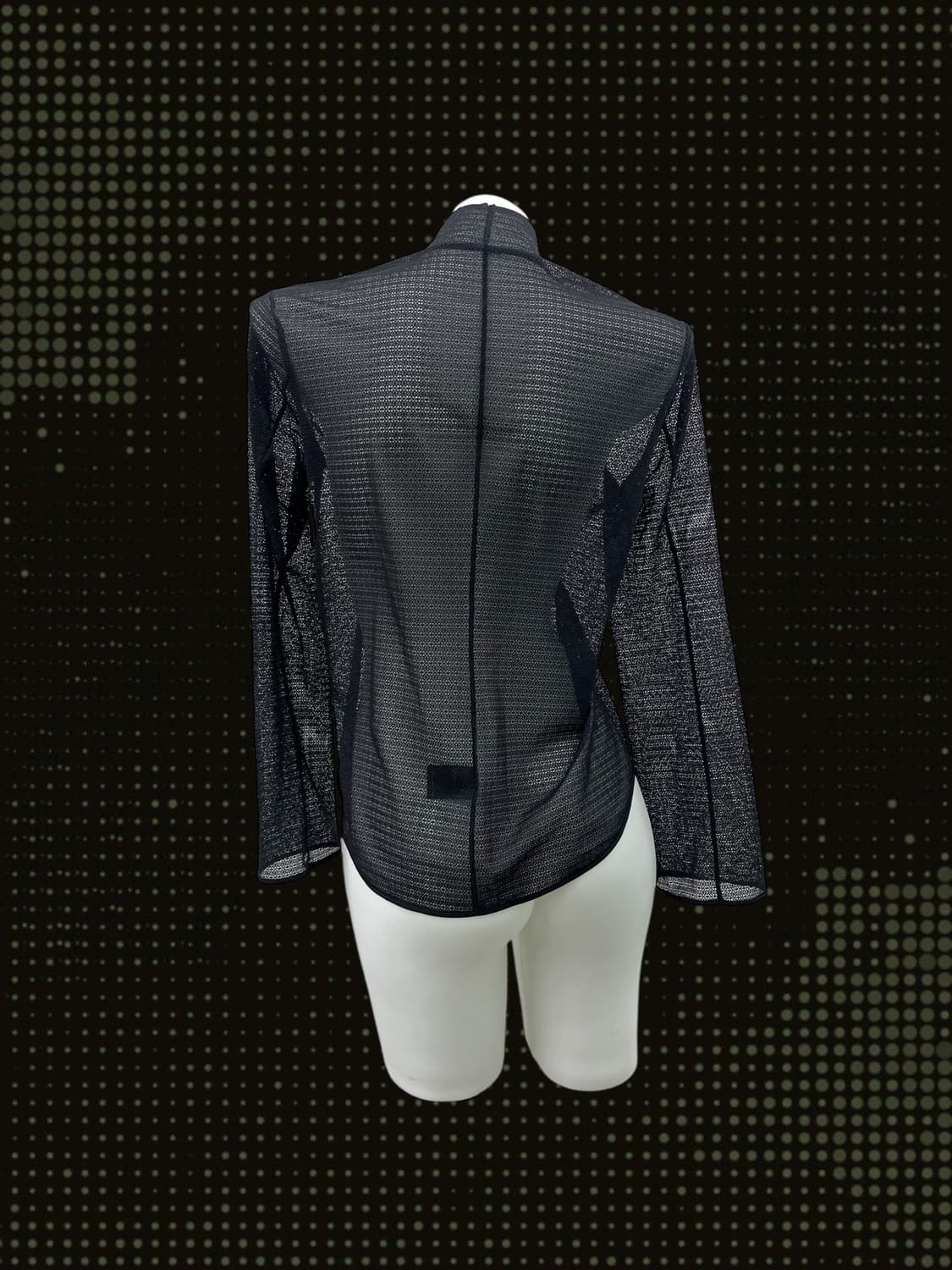 structural stitch mesh turtleneck sleeve 상품이미지3