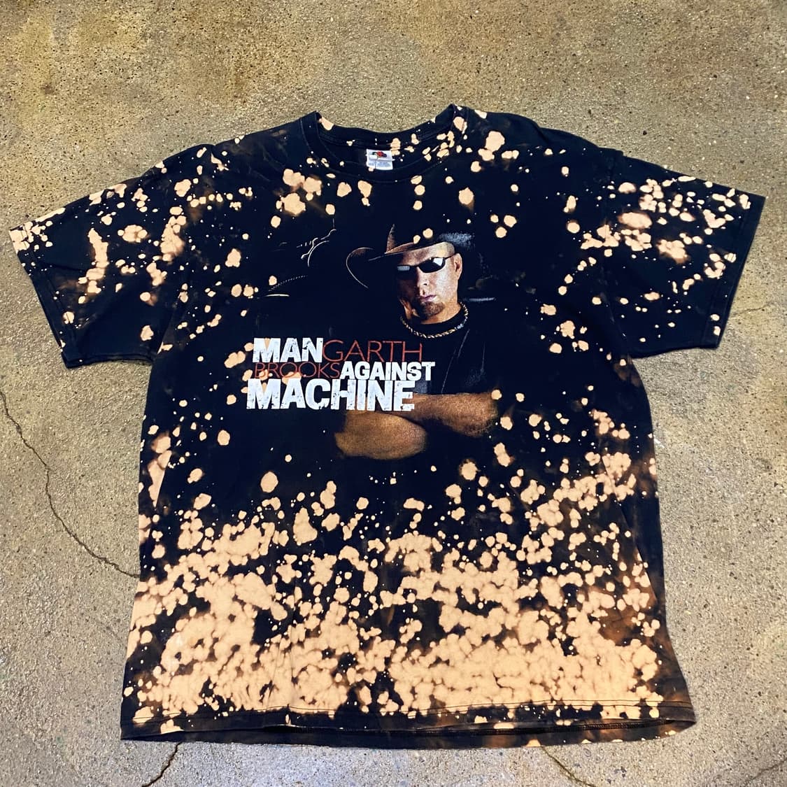 미국 빈티지 가스 브룩스 GARTH BROOKS 타이다이 반팔티 락티셔츠 상품이미지2