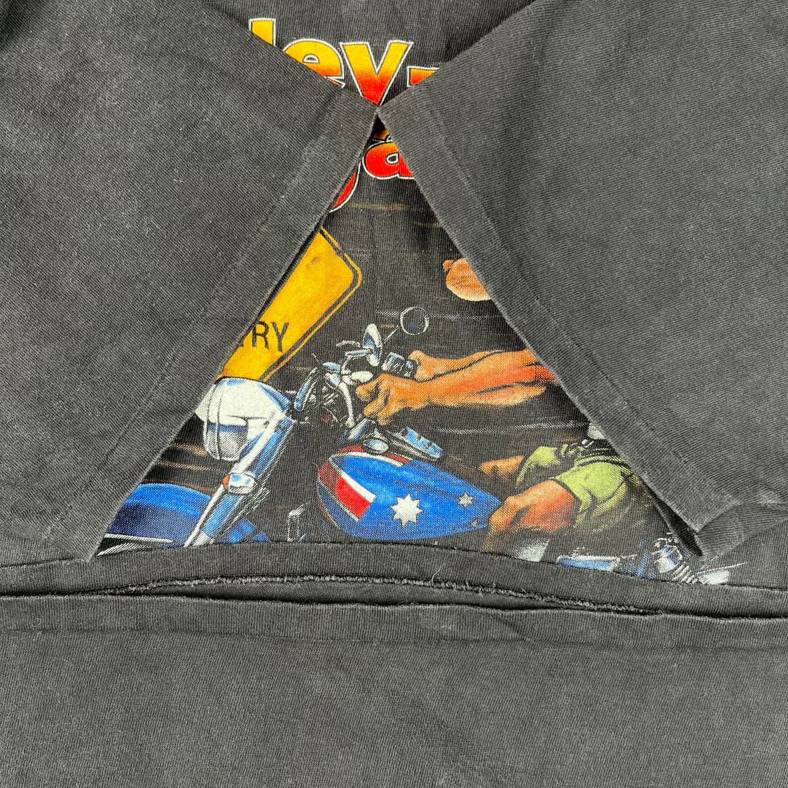 빈티지 할리데이비슨 호주 캥거루 반팔 상품이미지6