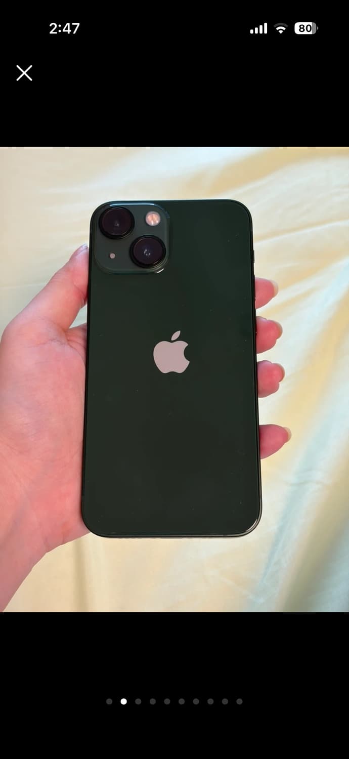 아이폰13미니 그린 배터리100 상품이미지2