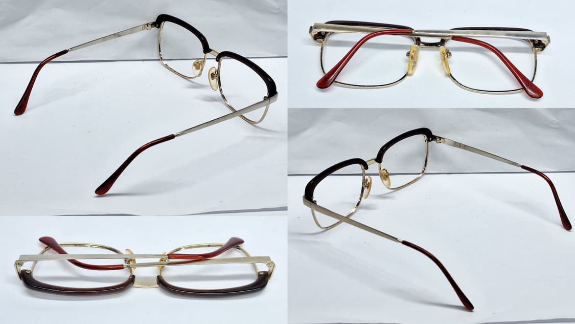 90s 일본 빈티지 FK-82 브로우라인 하금테 안경테 52mm/레트로  상품이미지7