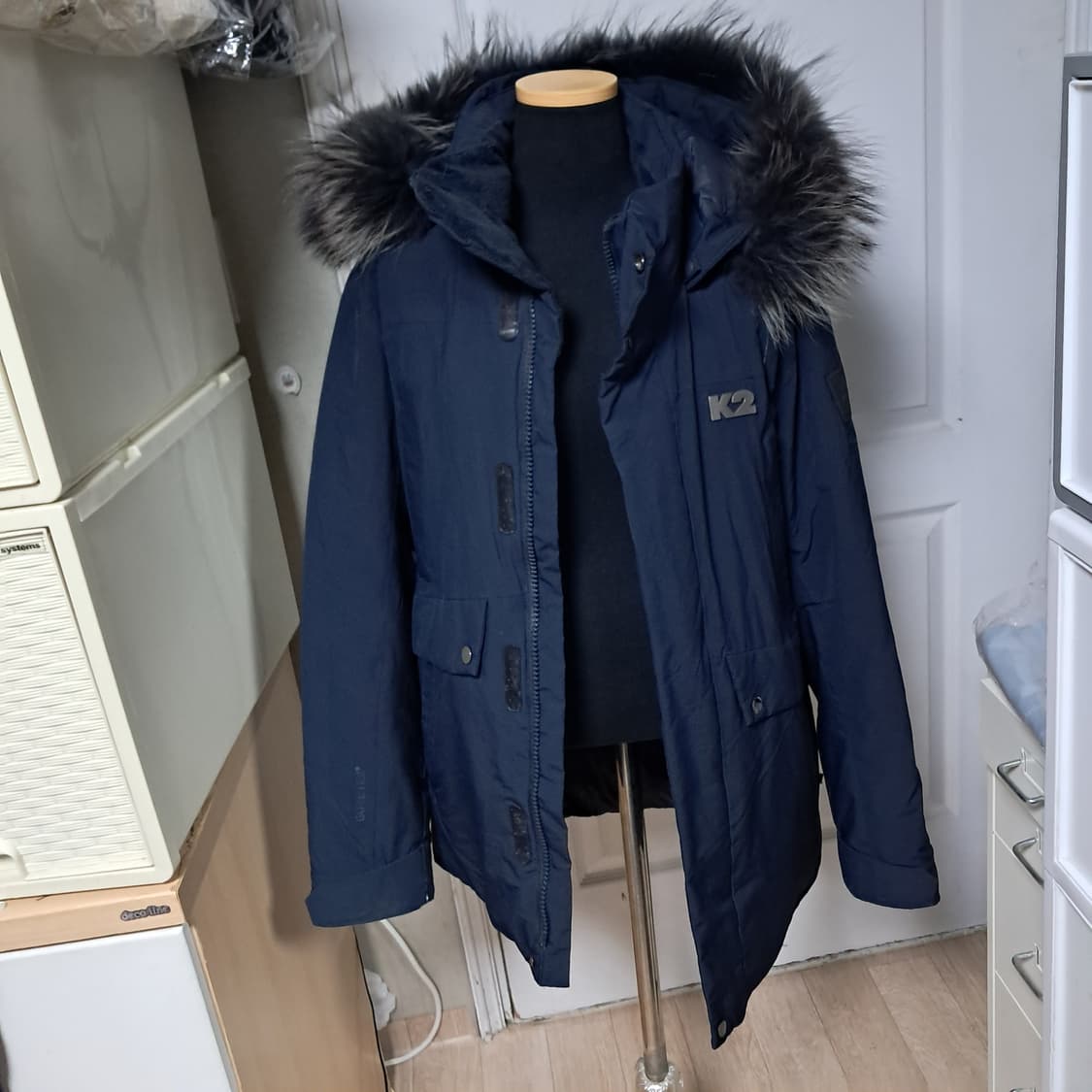 K2 고어텍스 남성 패딩 라쿤퍼 구스다운  95 사이즈 상품이미지1