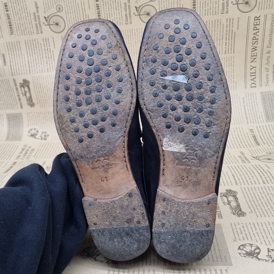 휴고보스 스웨이드 남성로퍼 실사이즈255  상품이미지3