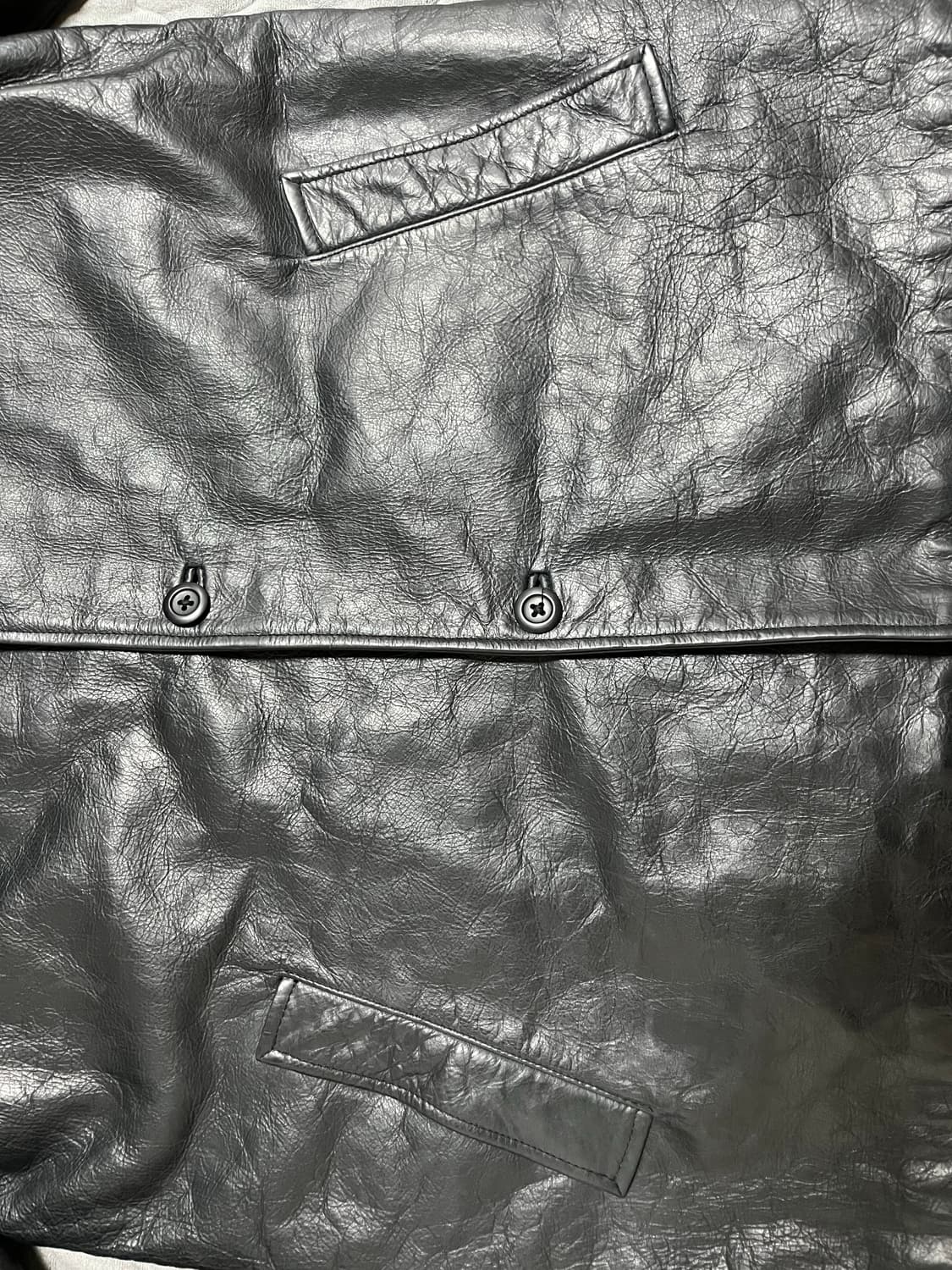 [GAP] old gap 올드갭 레더 카코트 블랙 L 상품이미지2