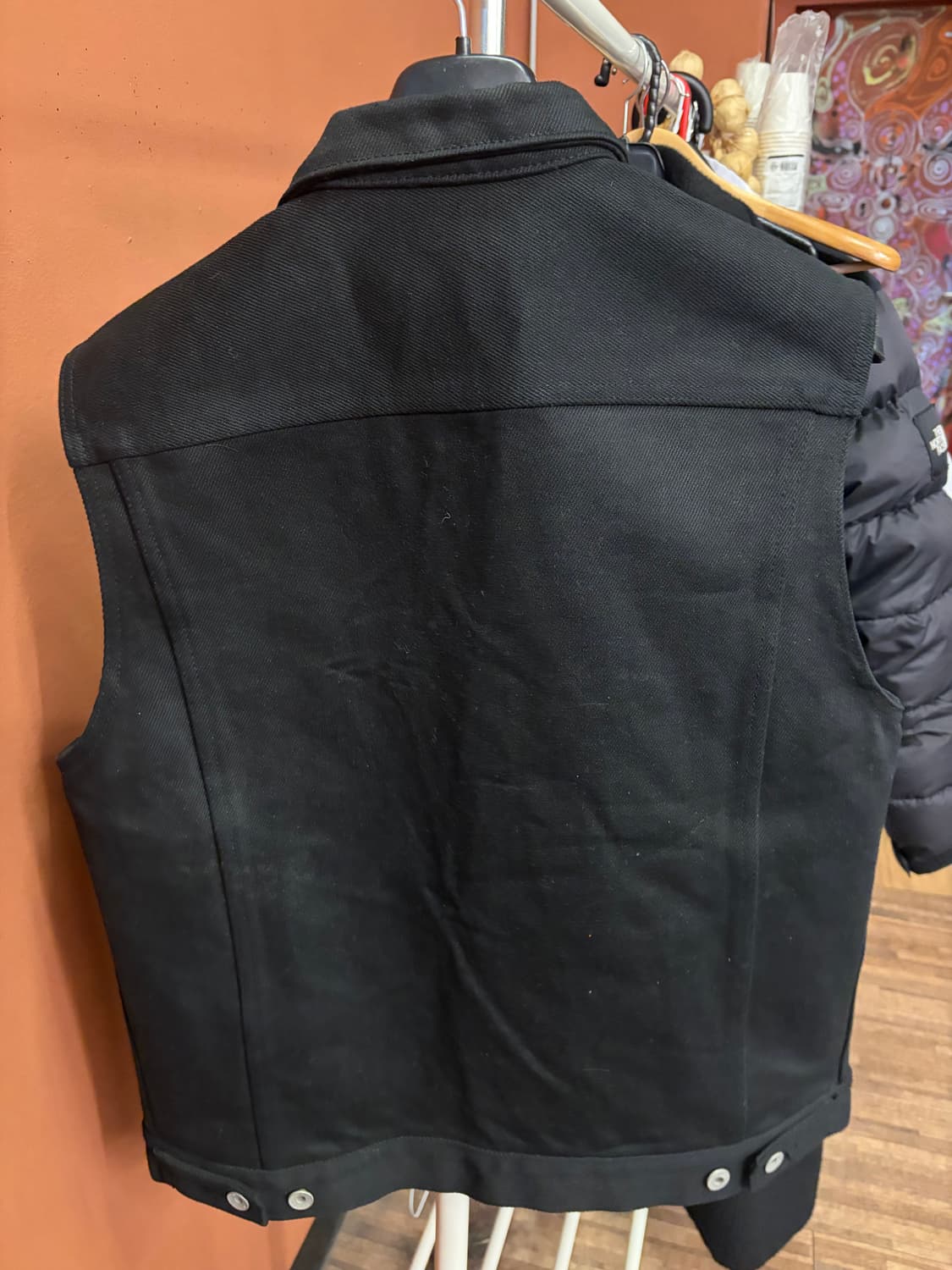 아이언하트 블랙 데님 베스트 size 40 상품이미지5