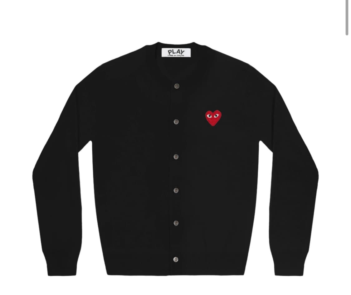 꼼데 가디건 블랙 상품이미지1