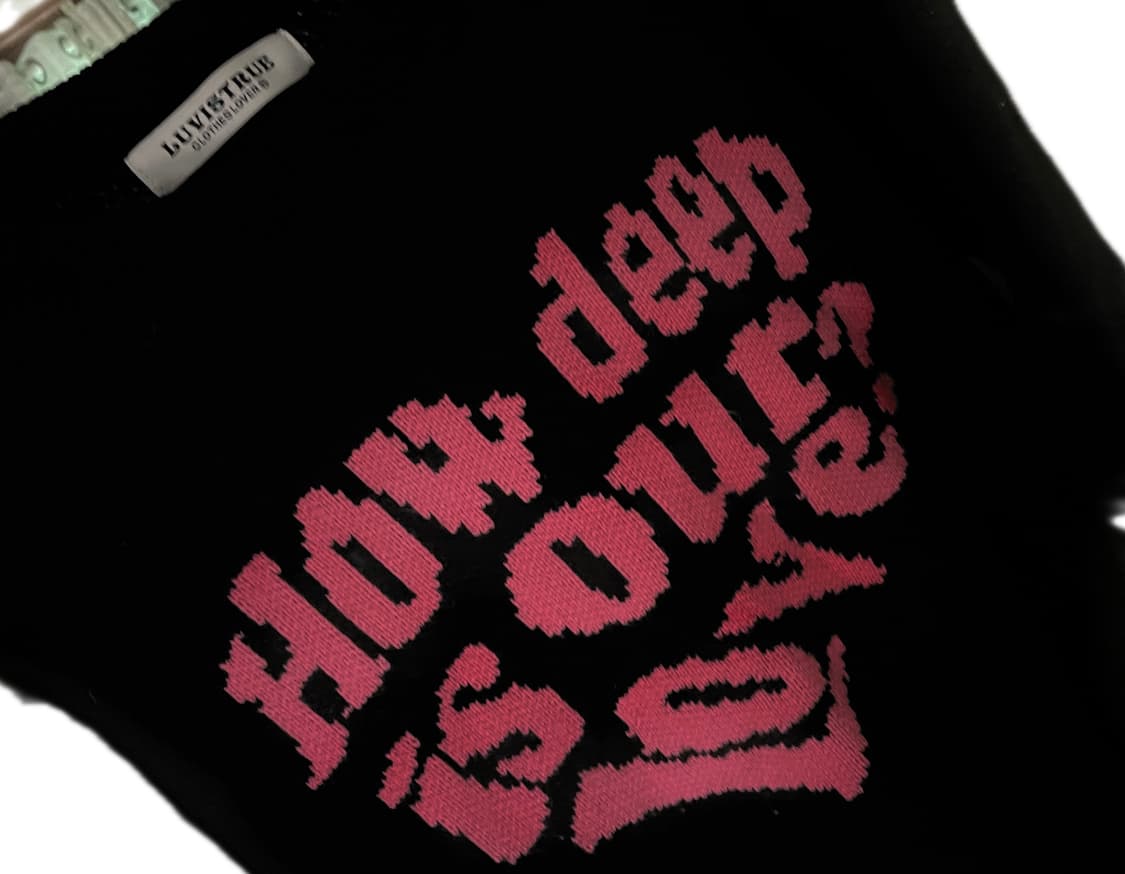 러브이즈트루 MV LOVE KNIT(PINK) 니트 상품이미지1