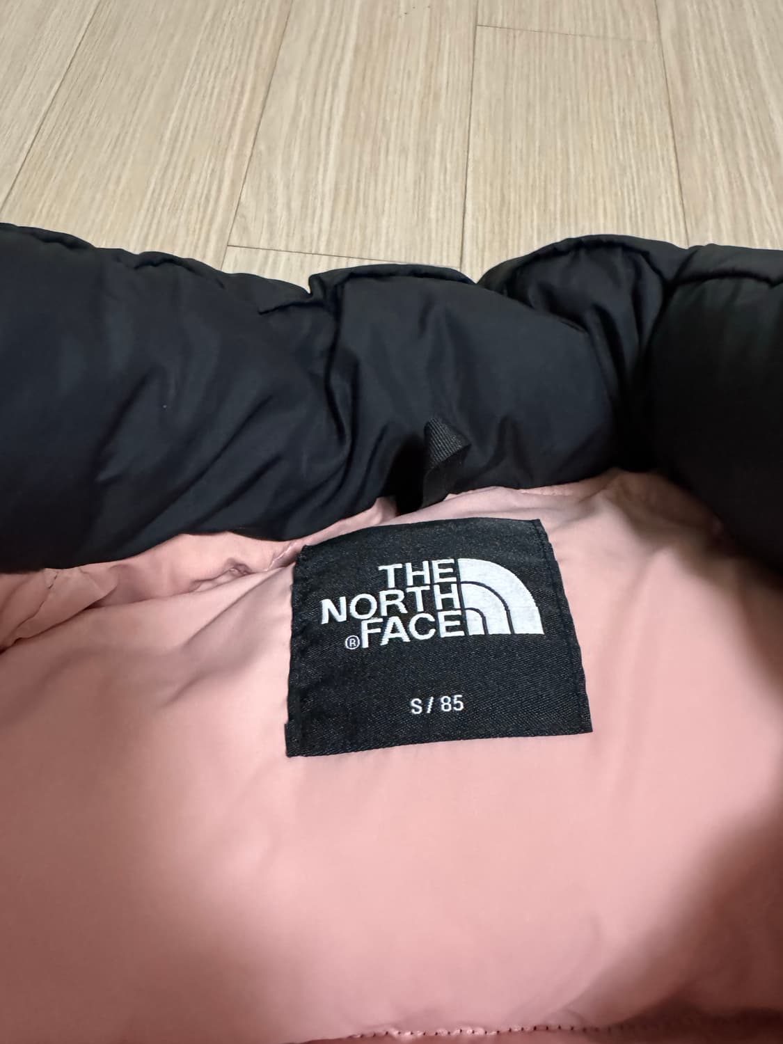 노스페이스 눕시 숏패딩 핑크 S/85 상품이미지3