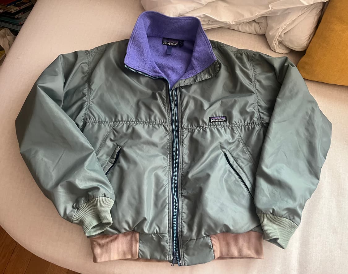 파타고니아 쉘드 신칠라 봄버 자켓 USA 남녀공용 집업 블루종 플리스 상품이미지1