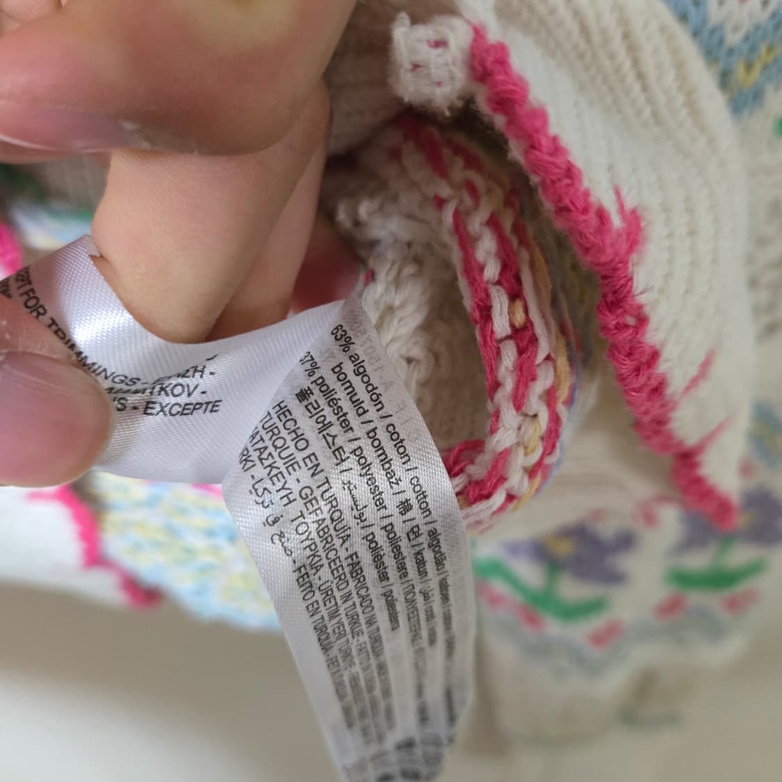 자라 코튼 플라워 가디건 (한혜진 착용) 상품이미지6