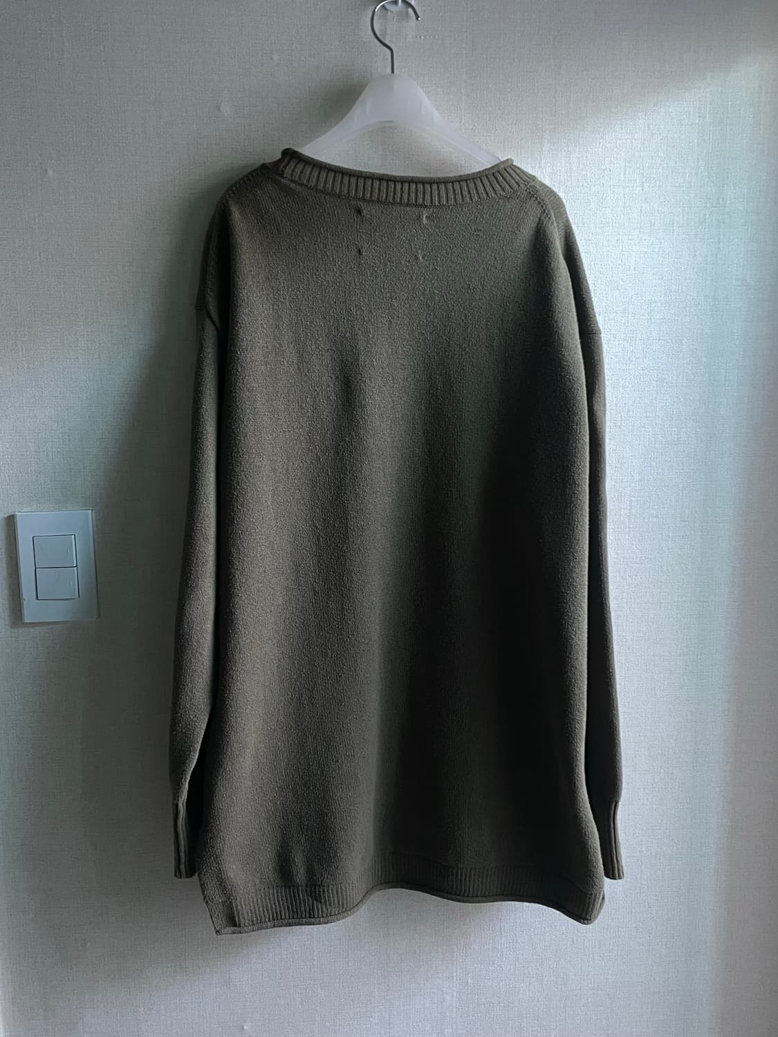 MHL 마가렛호웰 롤넥 코튼 니트 L (Olive) 상품이미지6