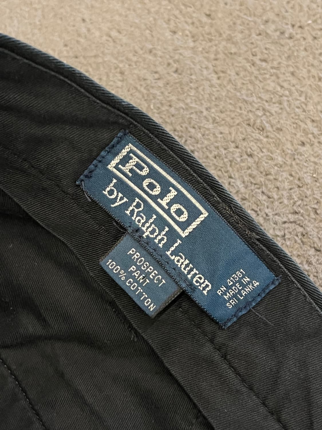 폴로 랄프로렌 블랙 치노팬츠 처분 34 상품이미지3