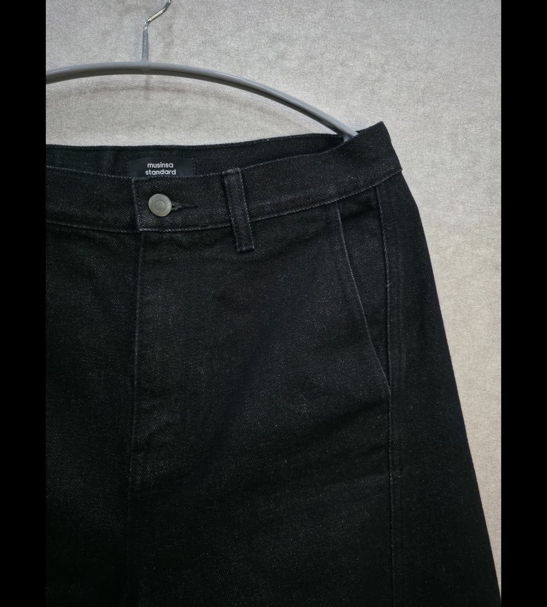 무신사 세미 와이드 벌룬 블랙 팬츠 MUSINSA STANDARD 상품이미지2