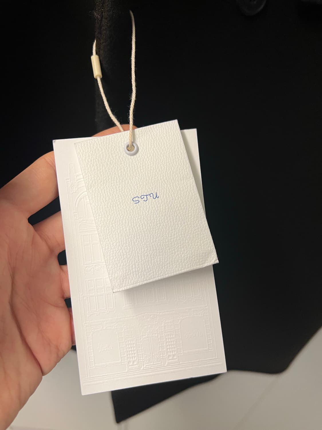 STU 다트 포켓 더블 코트 브라운 S사이즈 새상품 상품이미지6