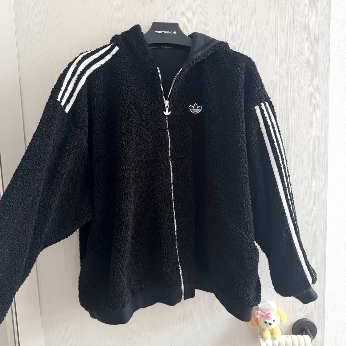 (xs) 아디다스 뽀글이 오버핏 자켓 상품이미지2